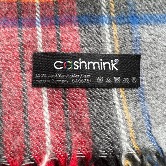V. Fraas Cashmink plaid scarf - Picture 2 of 3